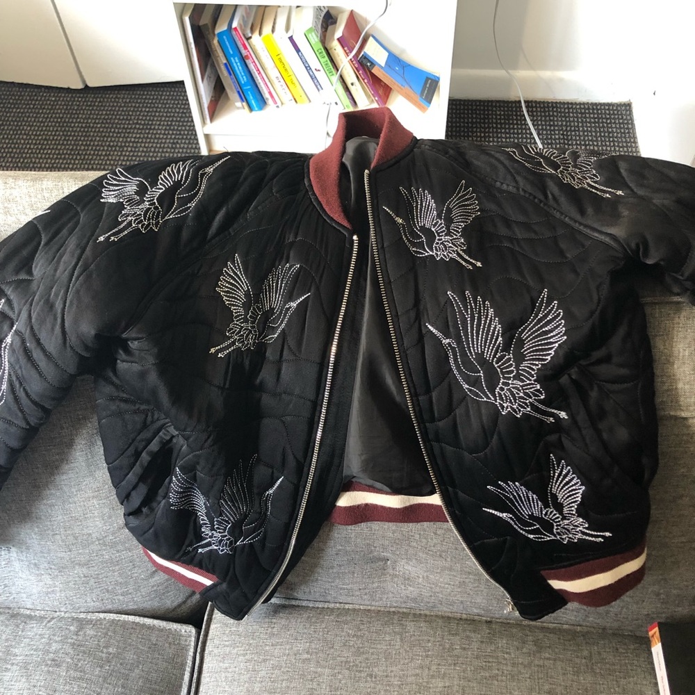 Sandro Vogel embroidered bomber jacket